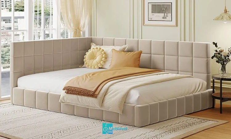 تصویر تخت خواب گوشهای