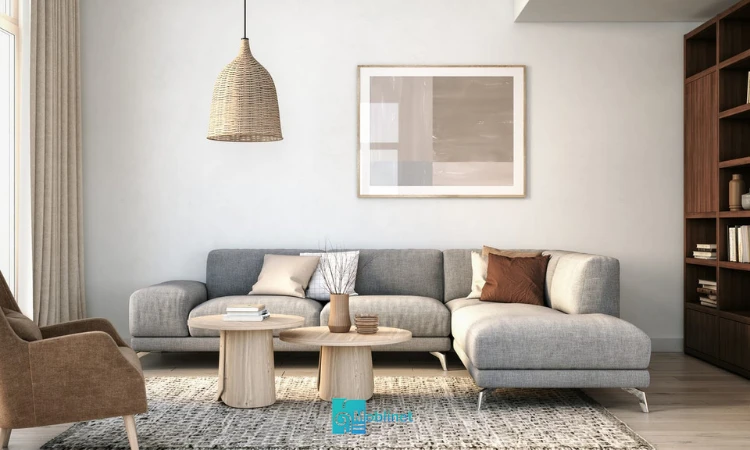 تصویر ست مبل ال در منزل