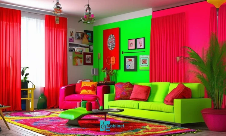 تصویر تم رنگی اشتباه در منزل