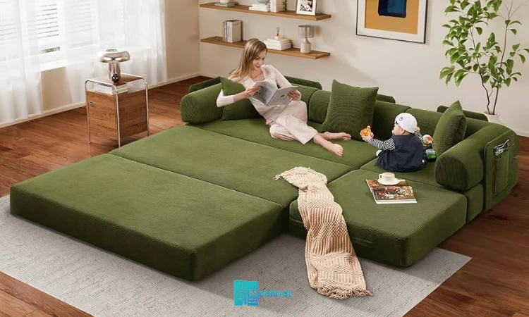 تصویر مبل تختخواب شو بزرگ